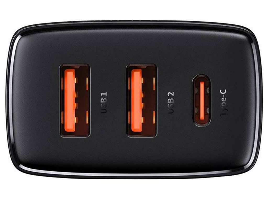 شارژر دیواری فست بیسوس 30 وات Baseus Compact Quick Charger 2U+C EU CCXJ-E01