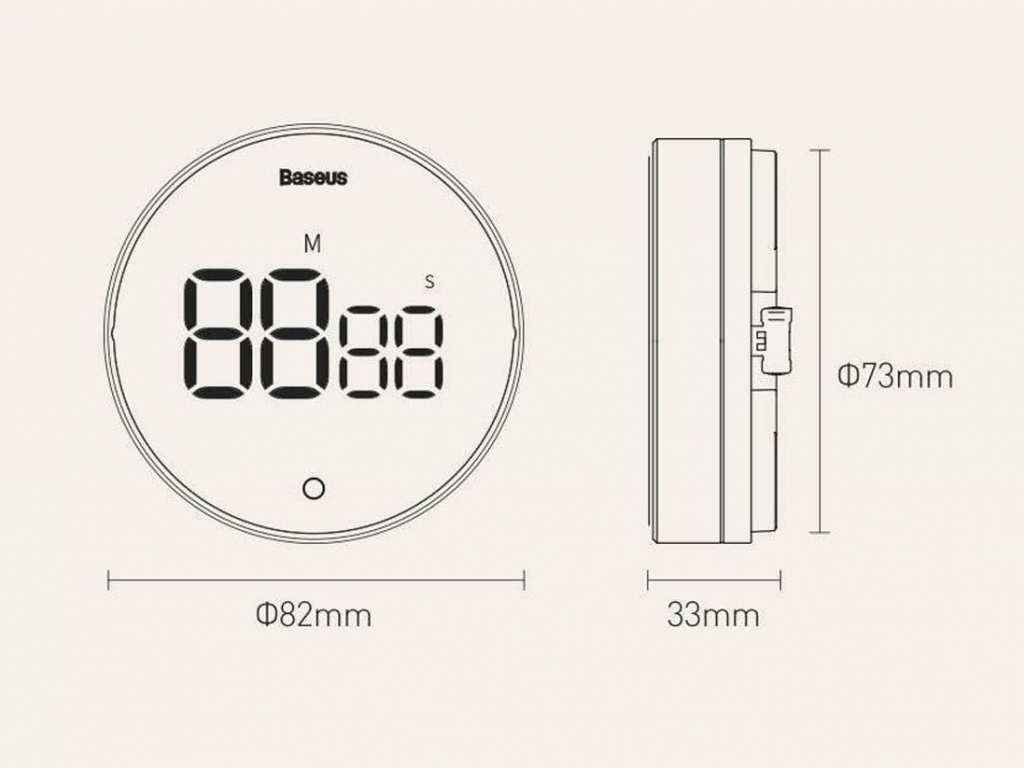 تایمر زنگ دار بیسوس Baseus Heyo Rotation Coutdown Timer pro FMDS000013