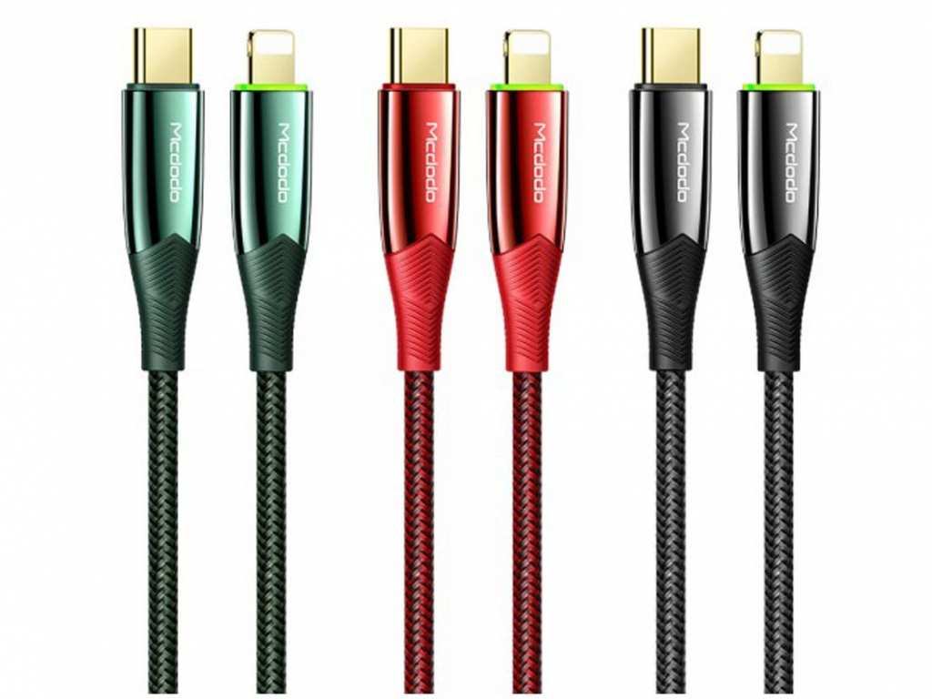 کابل شارژ سریع تایپ سی به لایتنینگ مکدودو Mcdodo Auto Power Off Type-C to Lightning PD Data Cable CA-8560