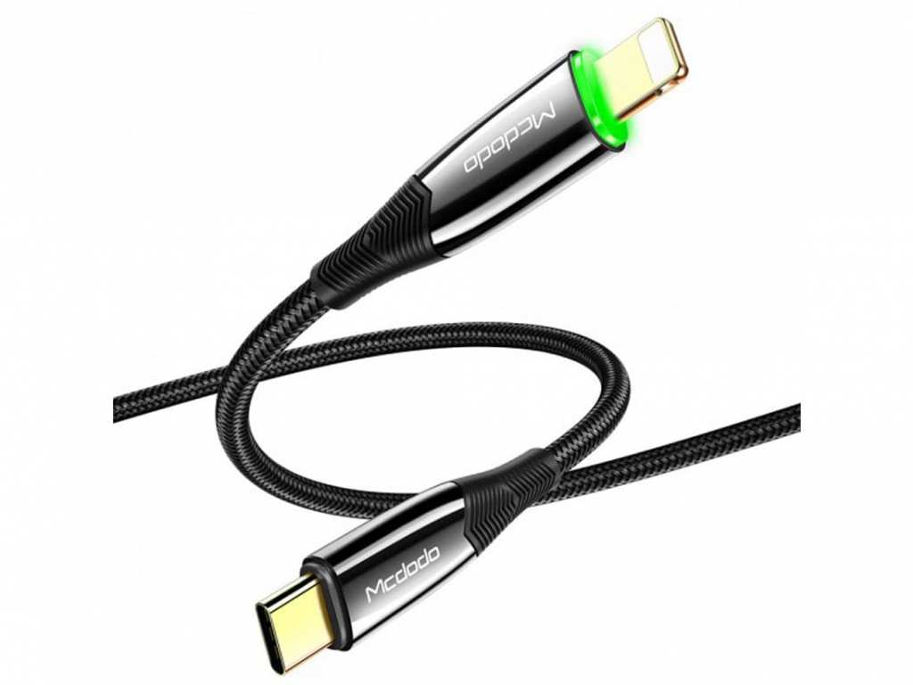 کابل شارژ سریع تایپ سی به لایتنینگ مکدودو Mcdodo Auto Power Off Type-C to Lightning PD Data Cable CA-8560