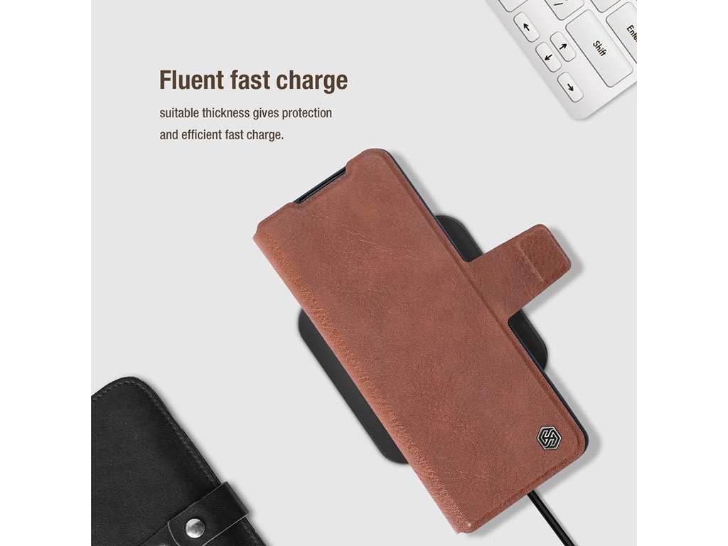 کیف چرمی محافظ نیلکین Nillkin Samsung Galaxy Z Fold 3 Aoge Leather Case