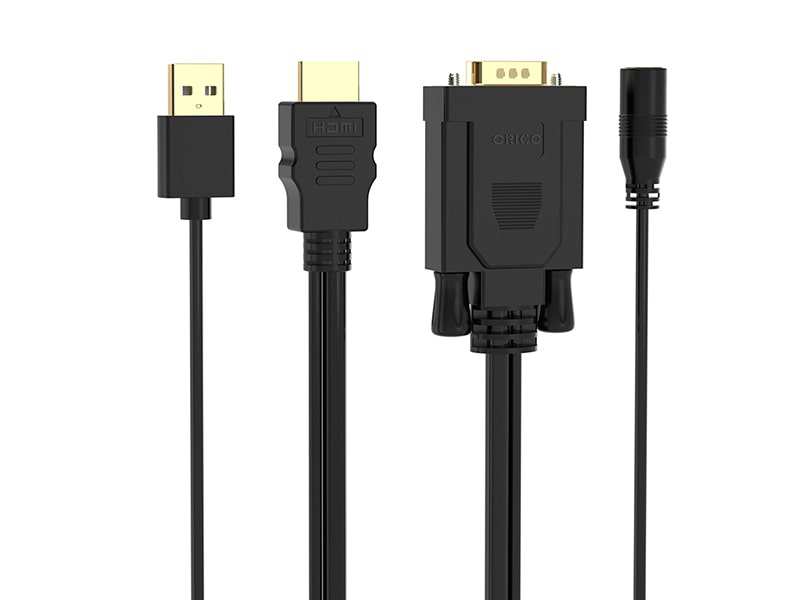 مبدل اچ دی ام آی به وی جی ای و صدا و میکرو یو اس بی اوریکو ORICO VGA/HDMI Adapter Cable XD-HTVA 5m - تصویر 7