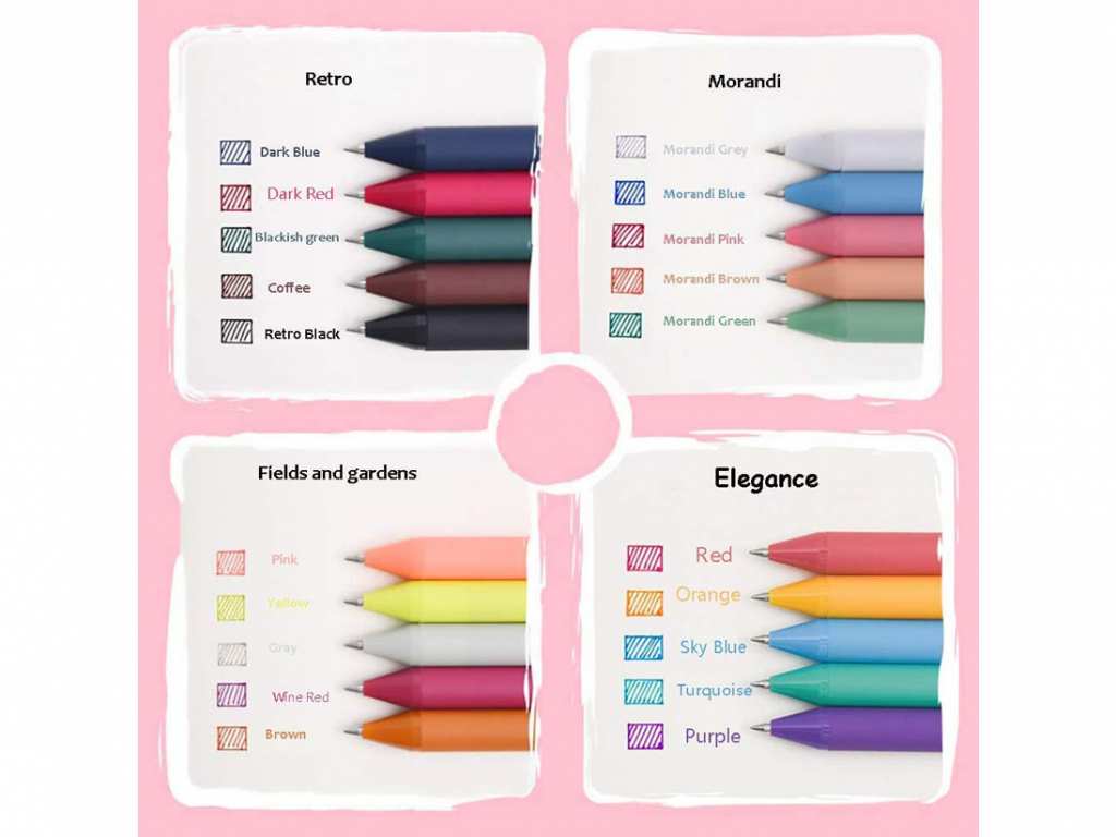 بسته 15 تایی خودکار شیائومی Xiaomi Kaco Pure Plastic Gel Ink Pen K1015