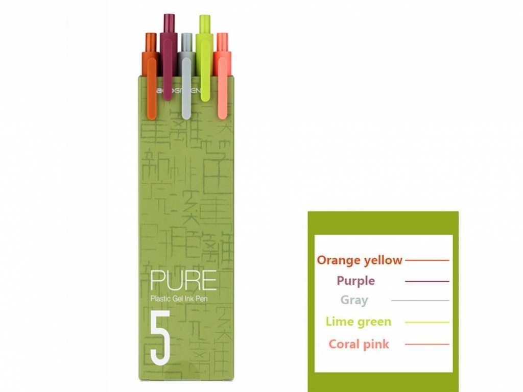 بسته 15 تایی خودکار شیائومی Xiaomi Kaco Pure Plastic Gel Ink Pen K1015