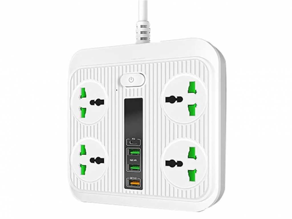 چندراهی هوشمند ارلدام Earldom Multiport Smart Power Outlet 3000W 5V/3A ES-SC05