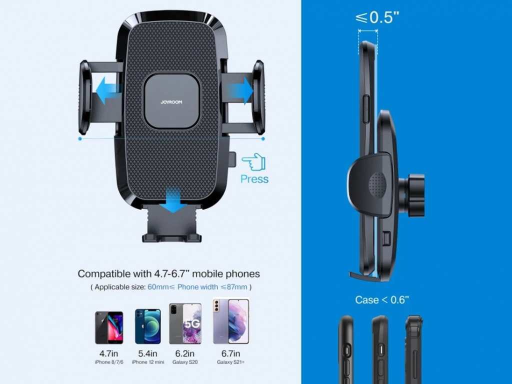 پایه نگهدارنده موبایل داخل خودرو جویروم Joyroom Mechanical Car holder ( Long arm sucker) JR-ZS259