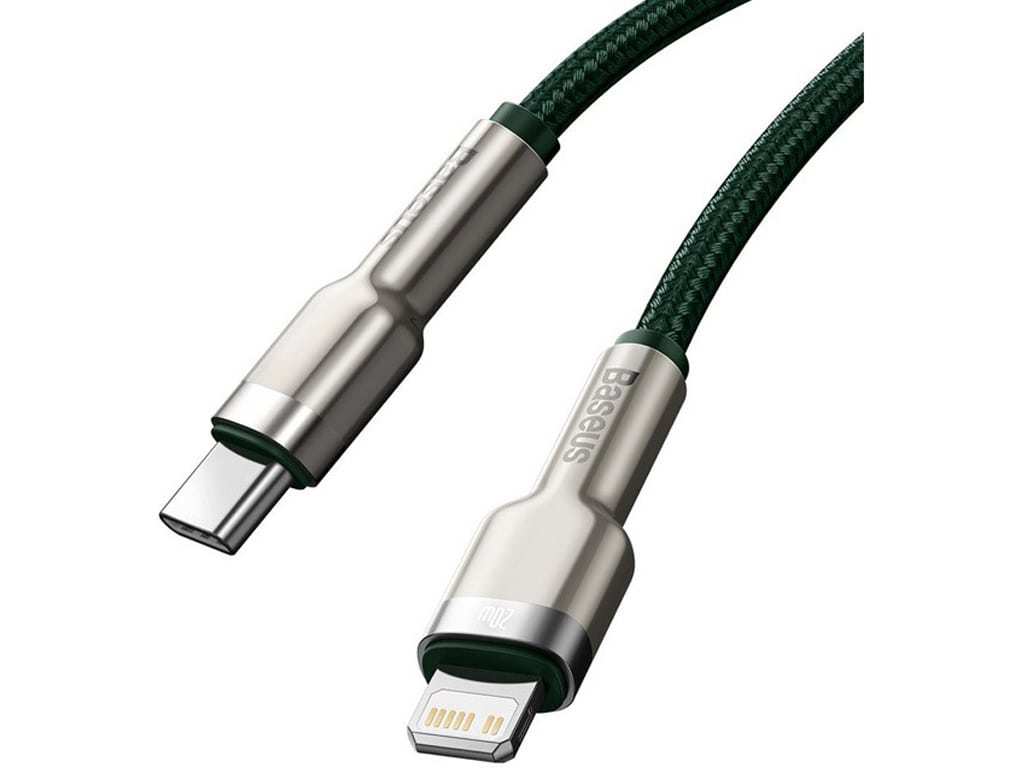 کابل شارژ سریع  تایپ‎سی به لایتنینگ 2 متری بیسوس Baseus Cafule Series Metal Data Cable Type-C to iP PD 20W CATLJK-B01