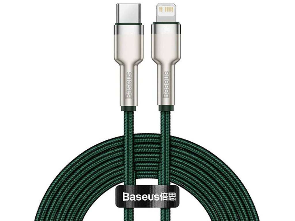 کابل شارژ سریع  تایپ‎سی به لایتنینگ 2 متری بیسوس Baseus Cafule Series Metal Data Cable Type-C to iP PD 20W CATLJK-B01