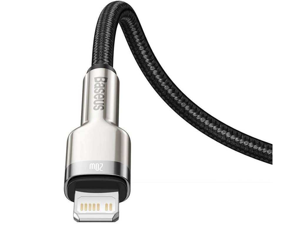 کابل شارژ سریع  تایپ‎سی به لایتنینگ 2 متری بیسوس Baseus Cafule Series Metal Data Cable Type-C to iP PD 20W CATLJK-B01