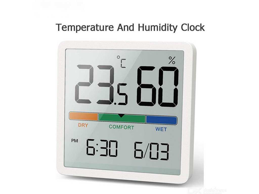 دماسنج و رطوبت سنج دیجیتالی شیائومی Xiaomi MIIIW Temperature and Humidity Clock NK5253