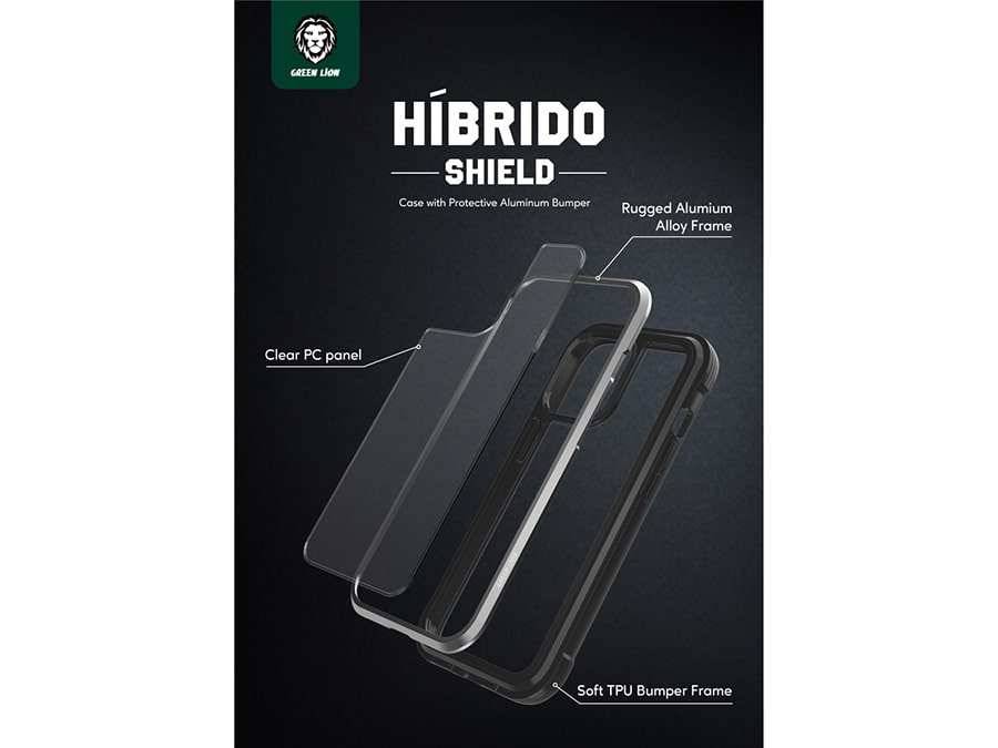 قاب محافظ آیفون 13 پرو گرین Green iPhone 13 Pro Hibrido Shield Case