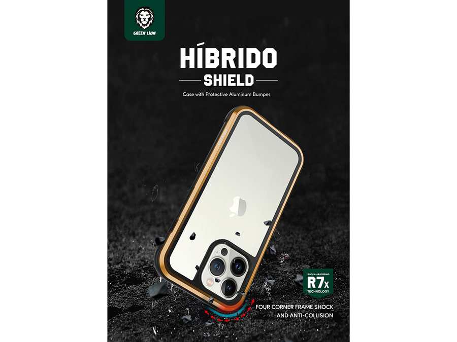 قاب محافظ آیفون 13 پرو گرین Green iPhone 13 Pro Hibrido Shield Case