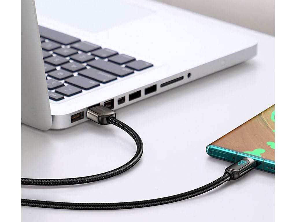 کابل یواسبی به تایپسی بیسوس Baseus CASX020101 66W USB to USB-C / Type-C Digital Display Fast Charging Data Cable 2M