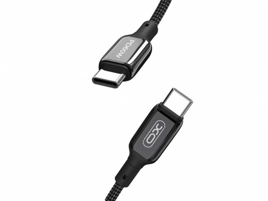 کابل سوپر فست شارژ تایپ سی به تایپ سی 60 وات یک متری ایکس او NB-Q183B