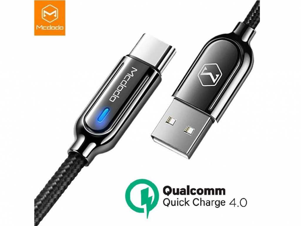 کابل شارژ سریع تایپسی 1 متری مکدودو Mcdodo Quick Charge Auto Power-Off Data Cable CA-6190