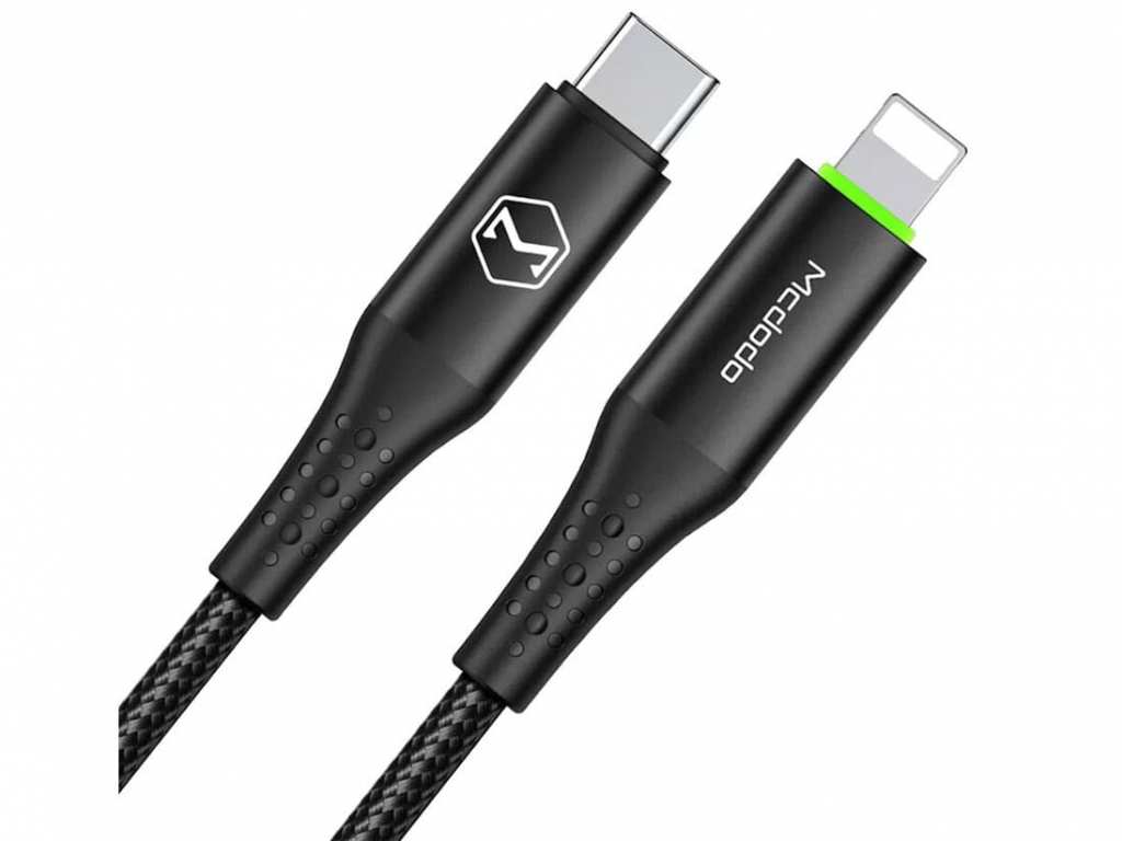 کابل شارژ سریع تایپسی به لایتنینگ 1.2 متری مکدودو Mcdodo Auto Power Off Cable For IPhone PD 36W CA-7360