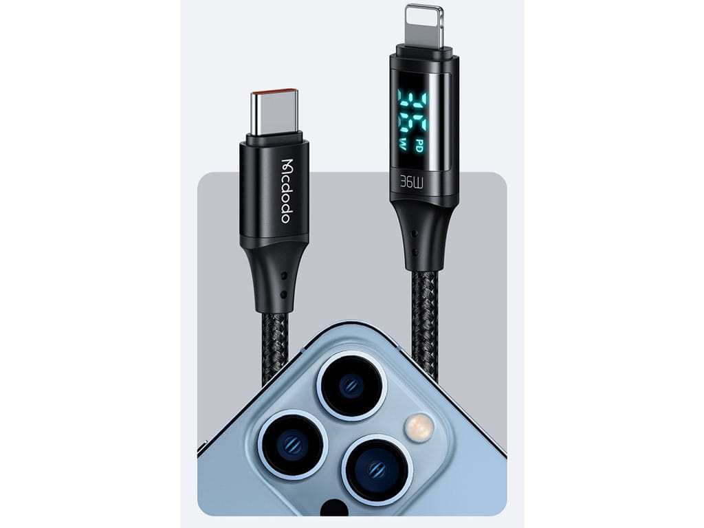 کابل تایپسی به لایتنینگ مک دودو Mcdodo CA-1030 36w Type-c To Lightning Fast Charging Data Cable