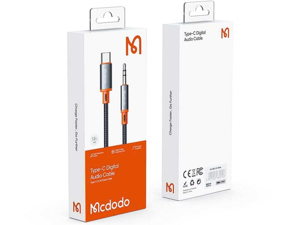 کابل تبدیل تایپسی به جک 3.5 مک دودو Mcdodo CA-0820 Castle Series Type-C to DC3.5 Male Cable