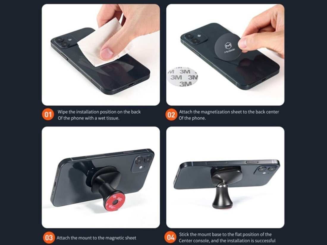 هولدر موبایل مغناطیسی داخل خودرو مکدودو Mcdodo Magnetic Car Phone Holder MC-8490