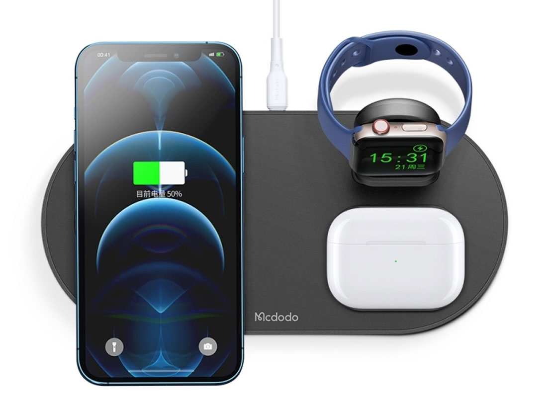 شارژر وایرلس مک‌دودو MCDODO Magnetic 3 in 1 Charging Wireless Charger Dock CH-7061