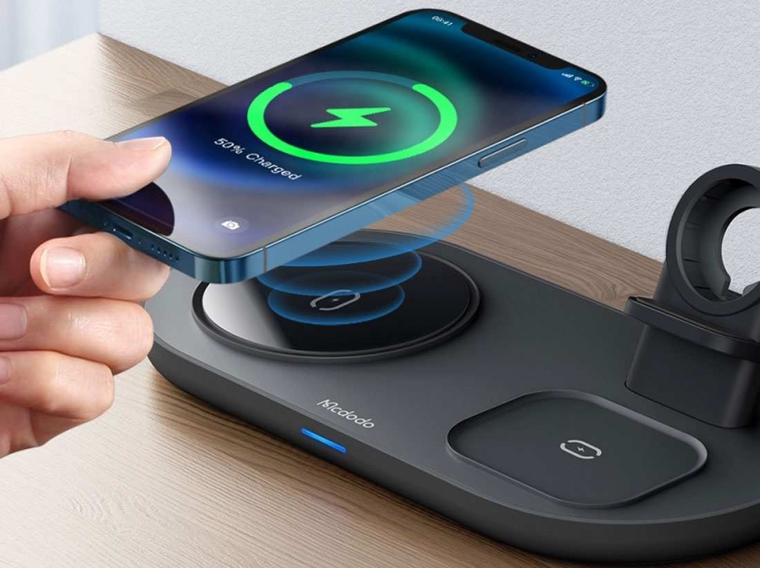 شارژر وایرلس مک‌دودو MCDODO Magnetic 3 in 1 Charging Wireless Charger Dock CH-7061