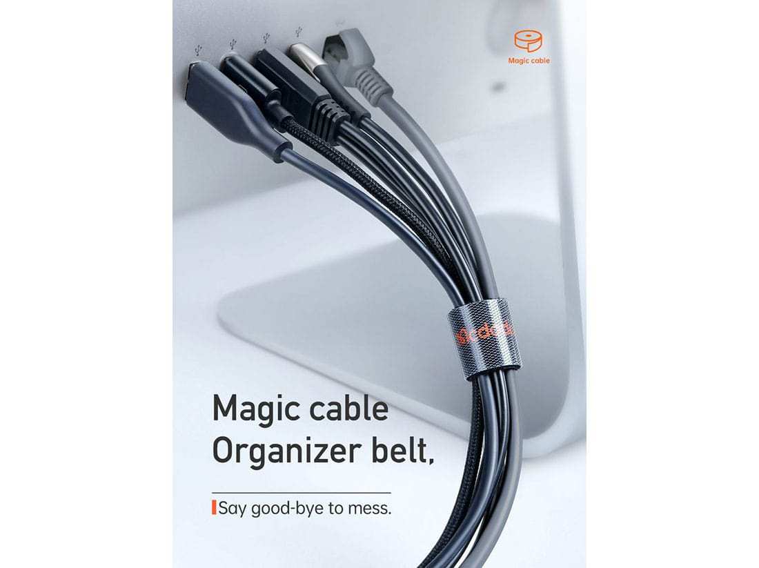 بند یک متری مکدودو MCDODO VS-096 Velcro Strap Pengikat Perekat Klip Kabel Multifungsi 1M