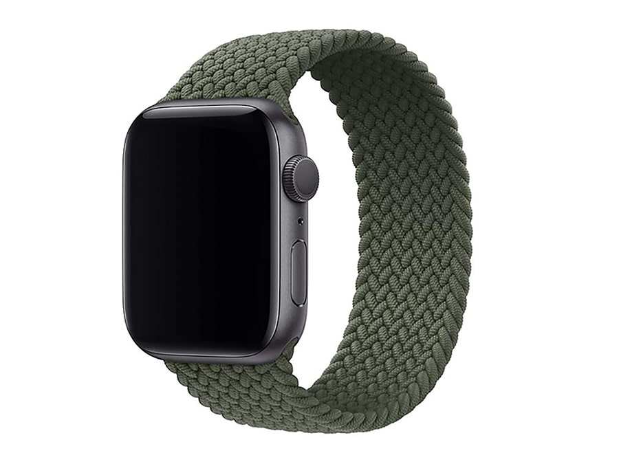 بند پارچه ای اپل‌ واچ 38 و 40 میلی‌ متر گرین Green Apple Watch 38/40mm Braided Solo Loop Strap