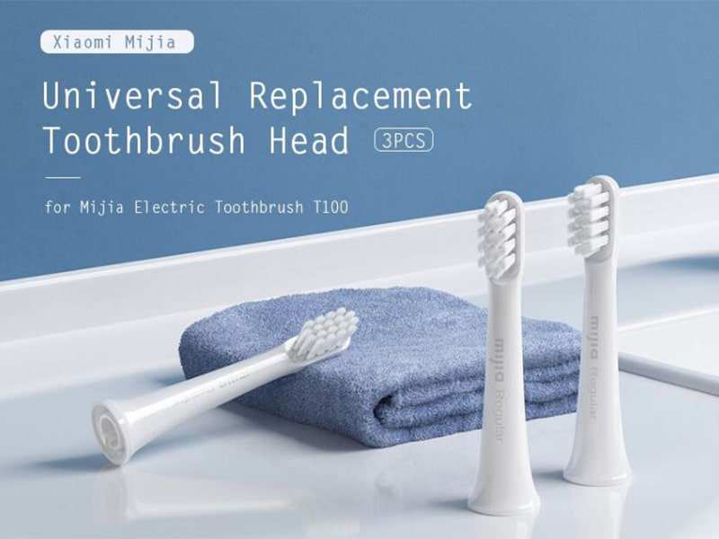 سری یدک مسواک برقی شیائومی 3 تایی Xiaomi Mijia MBS302 Toothbrush Head for T100 Electric