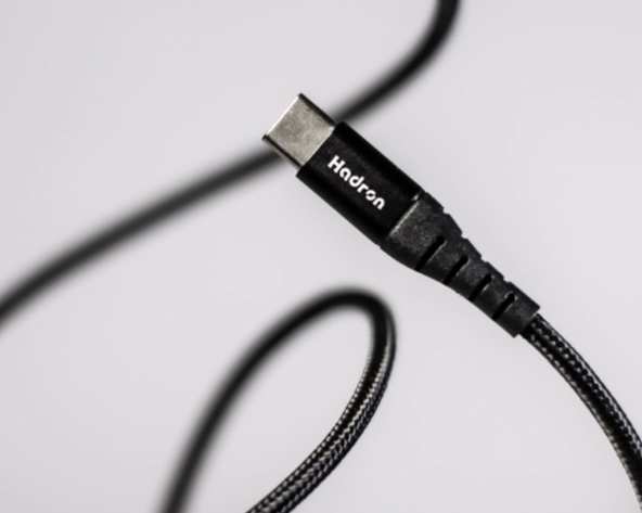 کابل شارژ و انتقال داده تایپ سی به تایپ سی با روکش نایلونی هادرون Hadron HTC-C-C02 USB Type C Cable