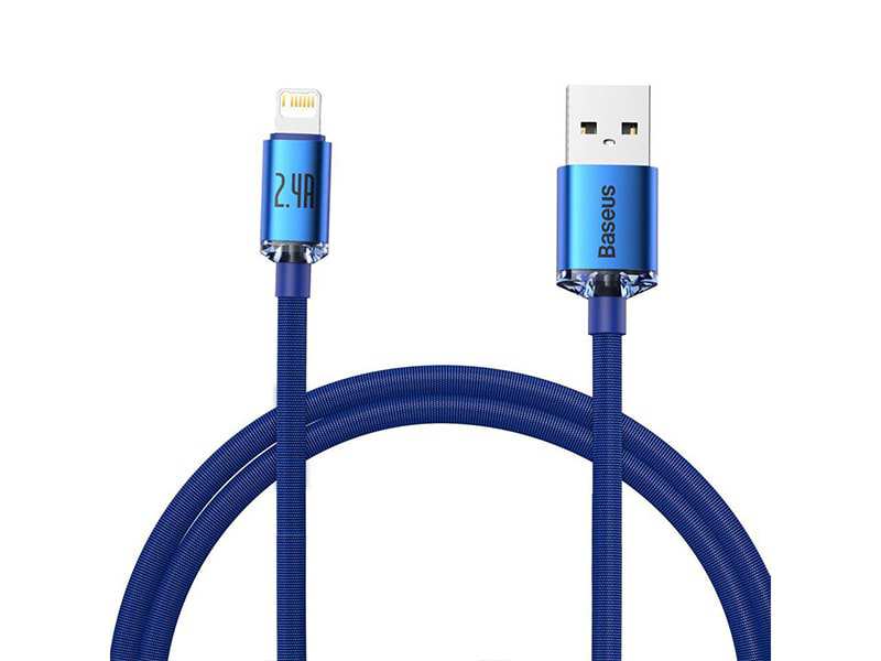 کابل لایتنینگ 2 متری بیسوس Baseus CAJY0000101 Crystal Shine 2m Lightning Cable