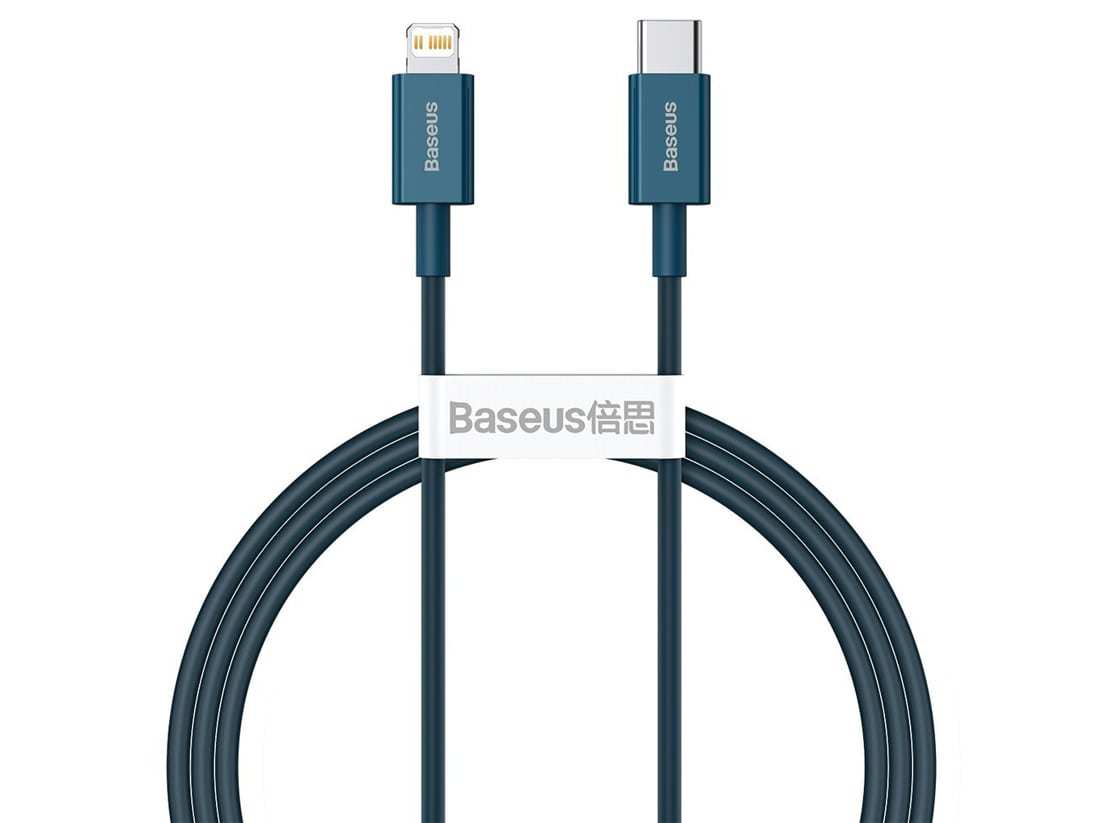 کابل شارژ سریع تایپ سی به لایتنینگ 1.5 متری بیسوس Baseus Cable Superior Series Type-C To Lightning 20W MOQ:40 CATLYS-B02