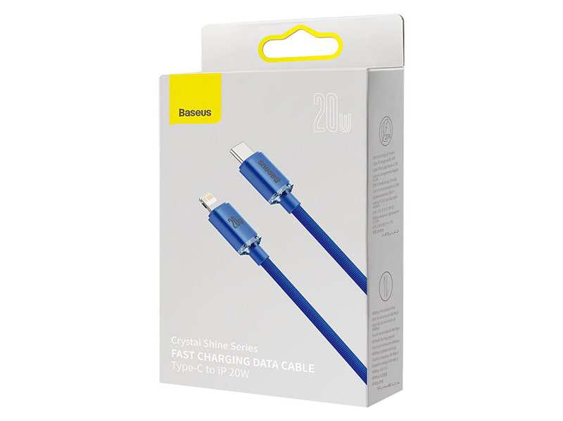 کابل لایتنینگ به تایپ سی بیسوس Baseus Crystal Shine Fast Data Cable CAJY000203
