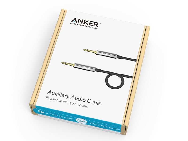 کابل انتقال صدا انکر Anker A7123 Auxiliary Audio Cable 1.2m