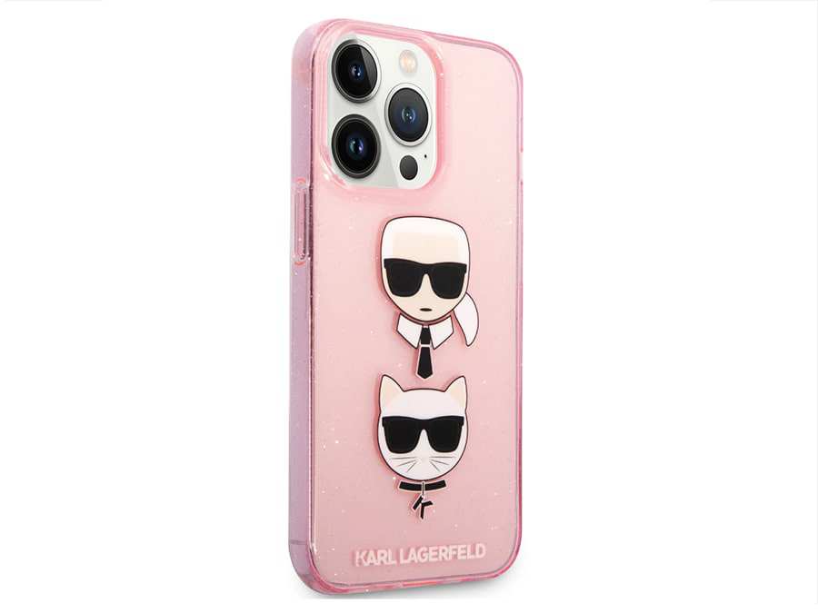 قاب اکلیلی آیفون 13 پرو طرح کارل و گربه CG Mobile iphone 13 Pro Cat & Karl Lagerfeld Crown Case