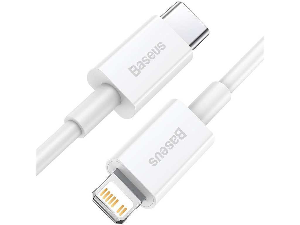 کابل فست شارژ پاوربانکی لایتنینگ به تایپسی 25 سانتیمتری بیسوس Baseus Superior Cable USB Type-C Lightning Power Delivery 20W CATLYS-02