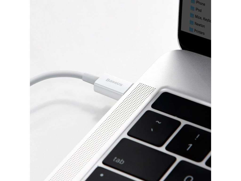کابل فست شارژ پاوربانکی لایتنینگ به تایپسی 25 سانتیمتری بیسوس Baseus Superior Cable USB Type-C Lightning Power Delivery 20W CATLYS-02