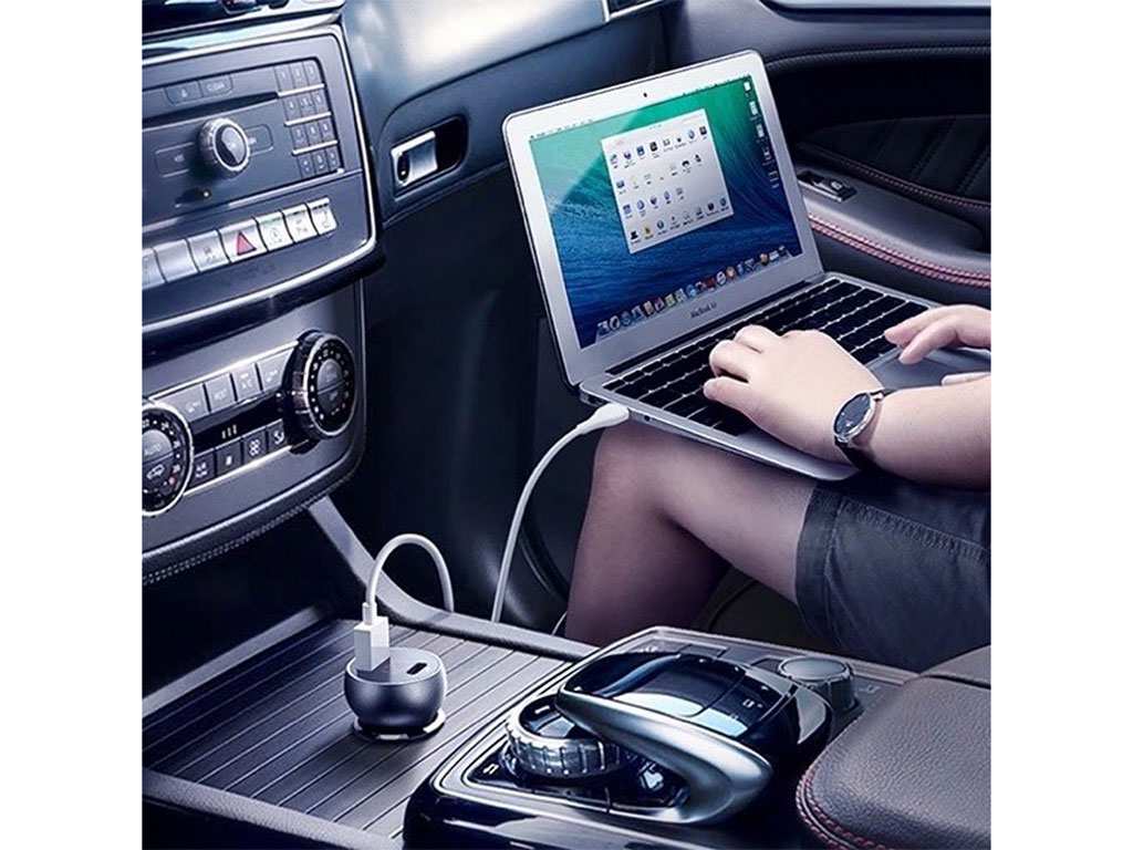 شارژر فندکی خودرو فستشارژ ماشین تایپ سی 45 وات مک دودو CC-7030