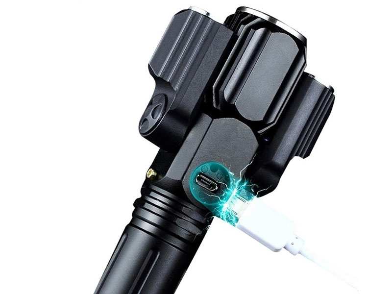 چراغ‌قوه 3 سر توبیز Tobys TORCH-30 3-in-1 Telescopic Zoom Design Flashlight