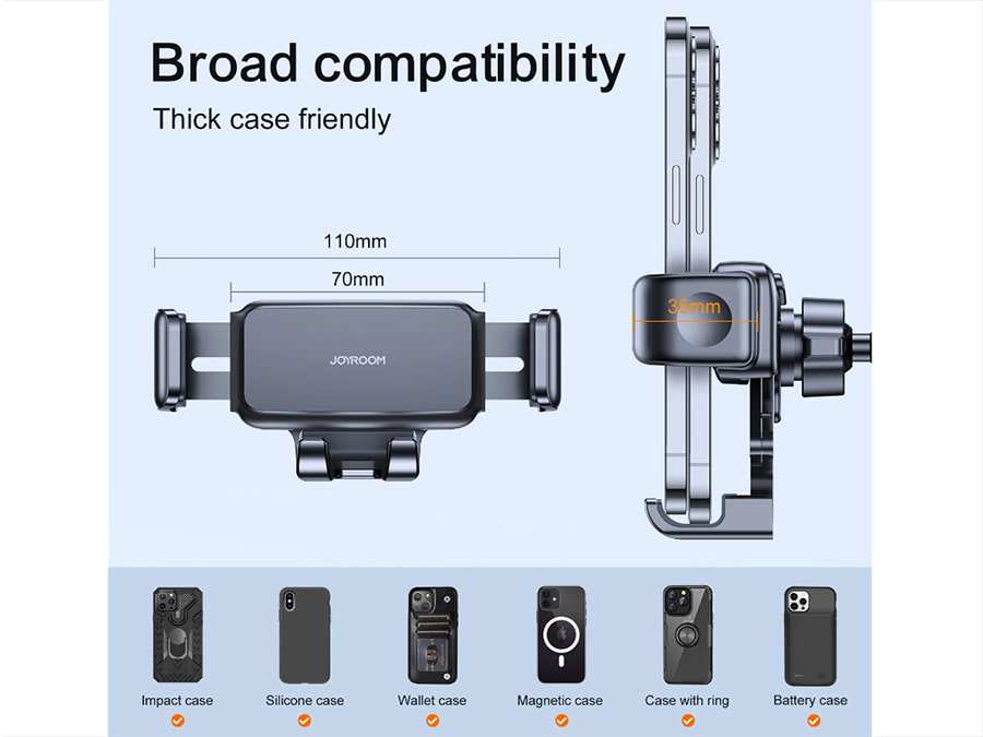 پایه نگهدارنده موبایل دریچه کولری خودرو جویروم Joyroom Mechanical Car Holder JR-ZS283