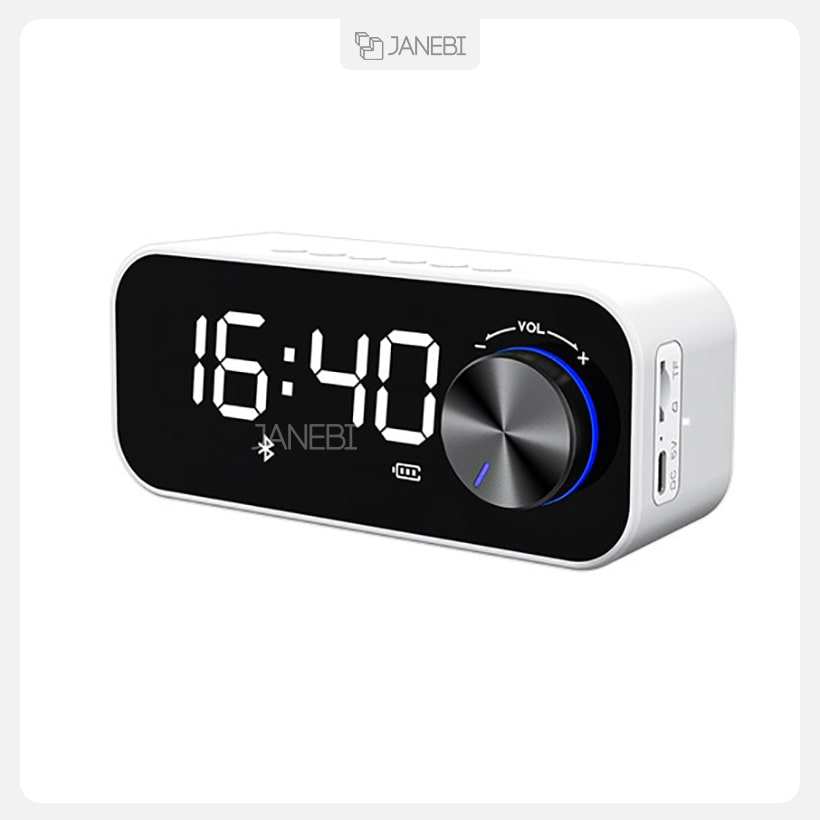 اسپیکر بلوتوث همراه با ساعت آلارم دار رسی Recci Clock Bluetooth Wireless Speaker RSK-W11