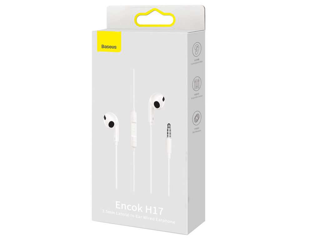 هندزفری سیمی 3.5 میلیمتری بیسوس Baseus Encok H17 Wired 3.5mm In-ear Earphone
