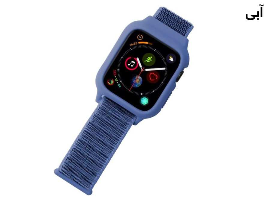 بند سیلیکونی اپل واچ سری 3/4/5 سایز 38/40 میلی متر پورودو Porodo iGuard Apple Watch 3/4/5 38/40mm Strap + ShockProof Case