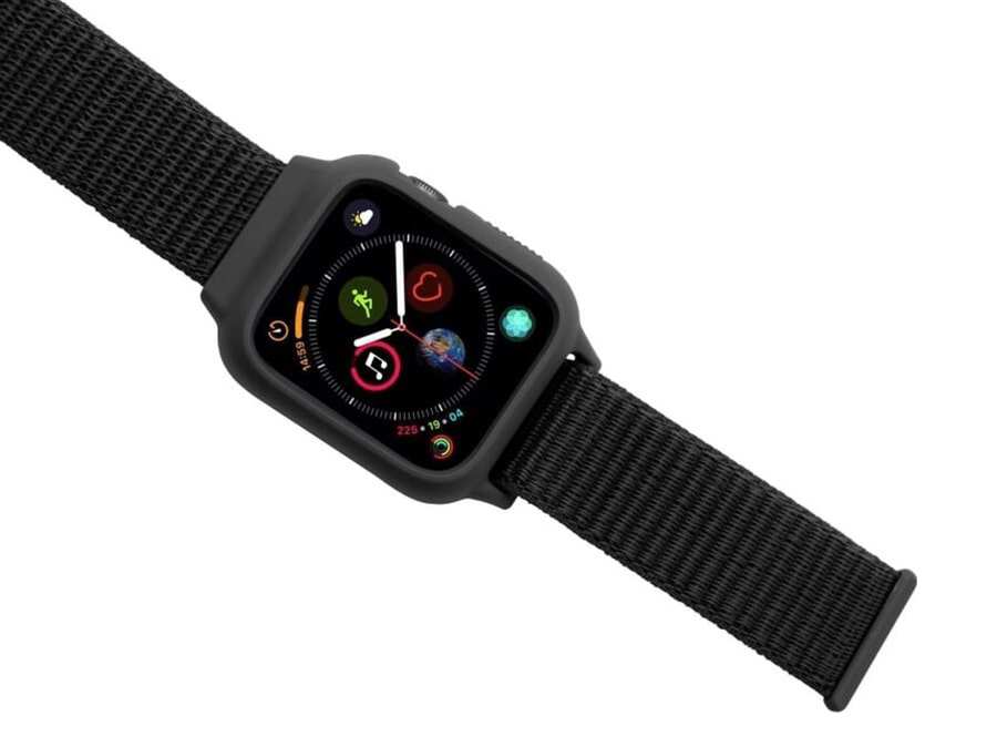 بند سیلیکونی اپل واچ سری 3/4/5 سایز 38/40 میلی متر پورودو Porodo iGuard Apple Watch 3/4/5 38/40mm Strap + ShockProof Case