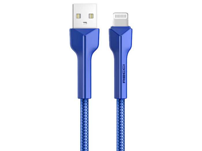 کابل انتقال دیتا و شارژ سریع لایتنینگ رسی Recci RTC-N24L THOR Lightning Fast Charging Data Cable 2.4A - تصویر 4