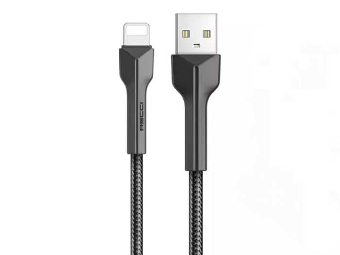 کابل انتقال دیتا و شارژ سریع لایتنینگ رسی Recci RTC-N24L THOR Lightning Fast Charging Data Cable 2.4A