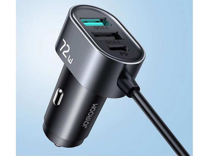 شارژر فندکی خودرو فست‌شارژ 5 پورت جویروم JOYROOM JR-CL05 5-Port Fast Car Charger 72W