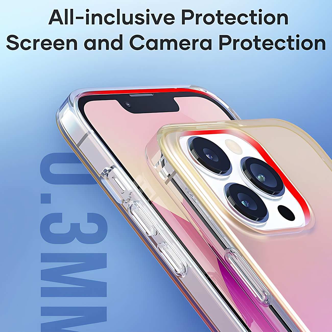 قاب نیمه شفاف براق آیفون 13 پرو راک RPC2254