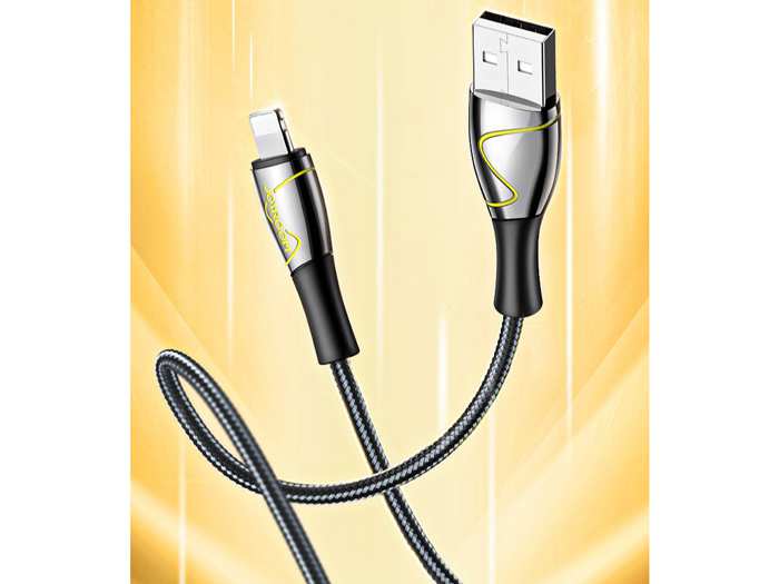 کابل لایتنینگ 2.4 آمپری شارژ سریع و انتقال دیتا جویروم JOYROOM S-1230K6 Mermaid Series USB to Lightning Fast Charging Data Cable 2.4A 1.2M