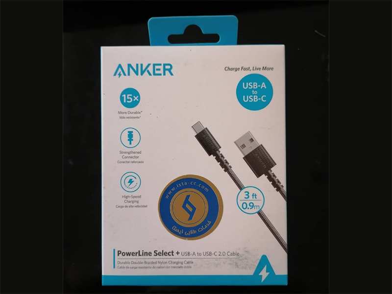 کابل تایپ سی انکر Anker A8022H11 USB 3.0 To USB-C Cable 0.9m
