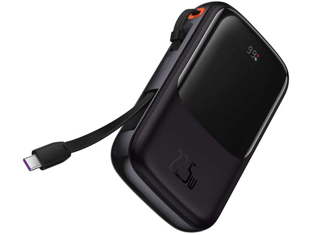 پاوربانک شارژر سریع 22.5 وات به همراه کابل تایپسی 0.5 متری 10000 بیسوس Baseus Qpow Pro Fast Charge Power Bank PPQD020101